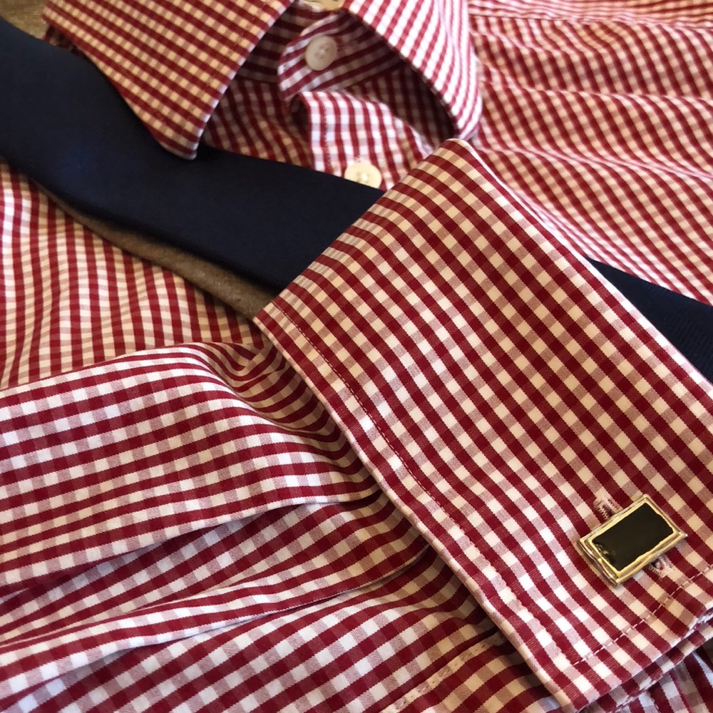 Charles Tyrwhitt slim fit red gingham shirt